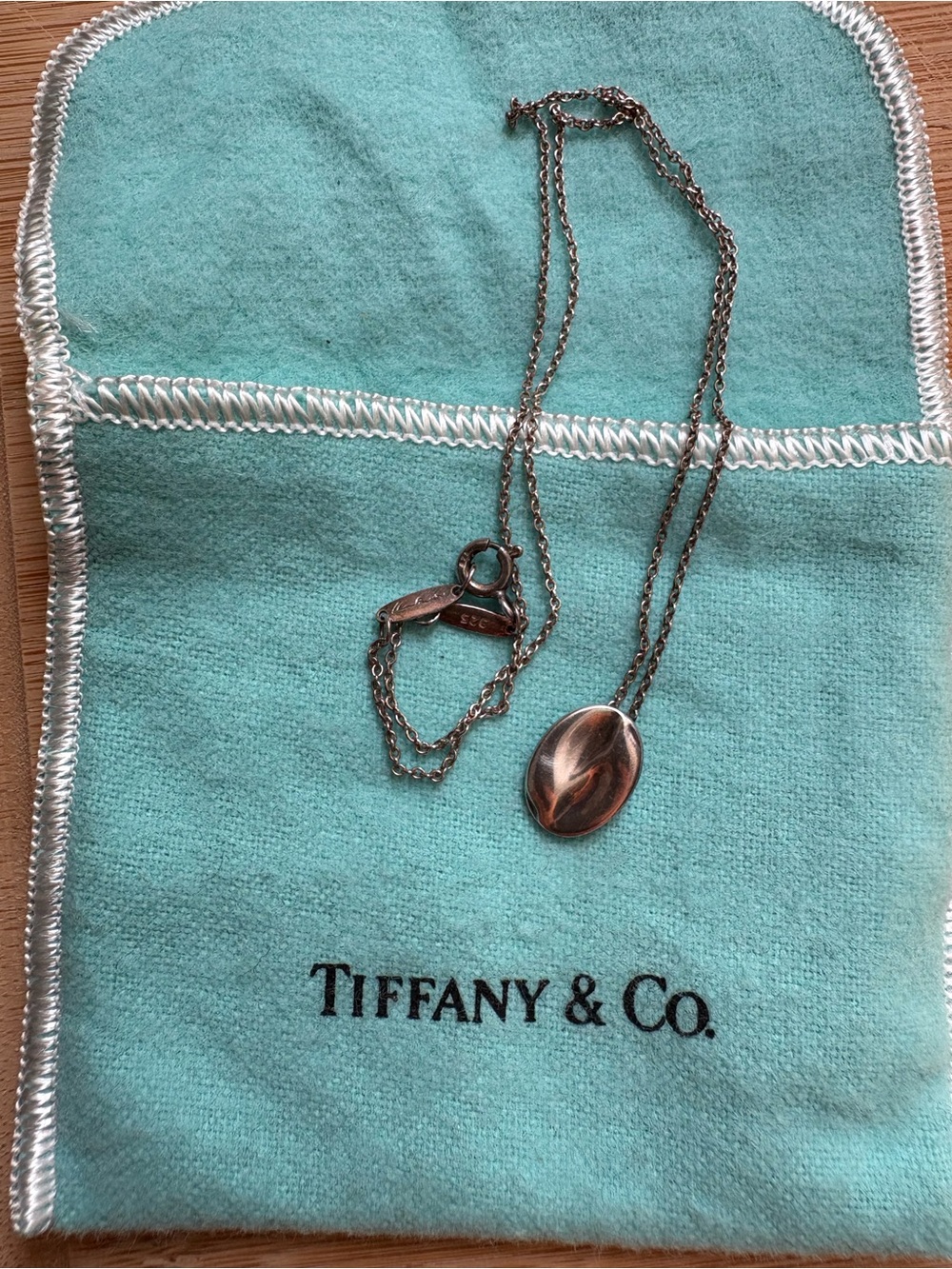 Tiffany & Co. Elsa Peretti Sterling Silver Pisces Pendant Necklace with chain